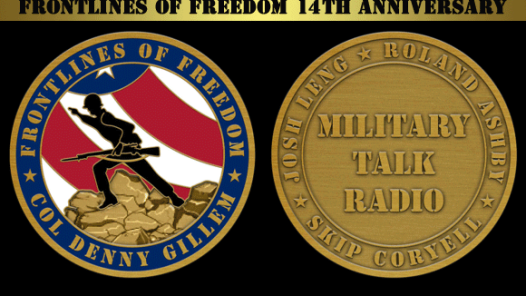 frontlines of freedom military talk radio badges